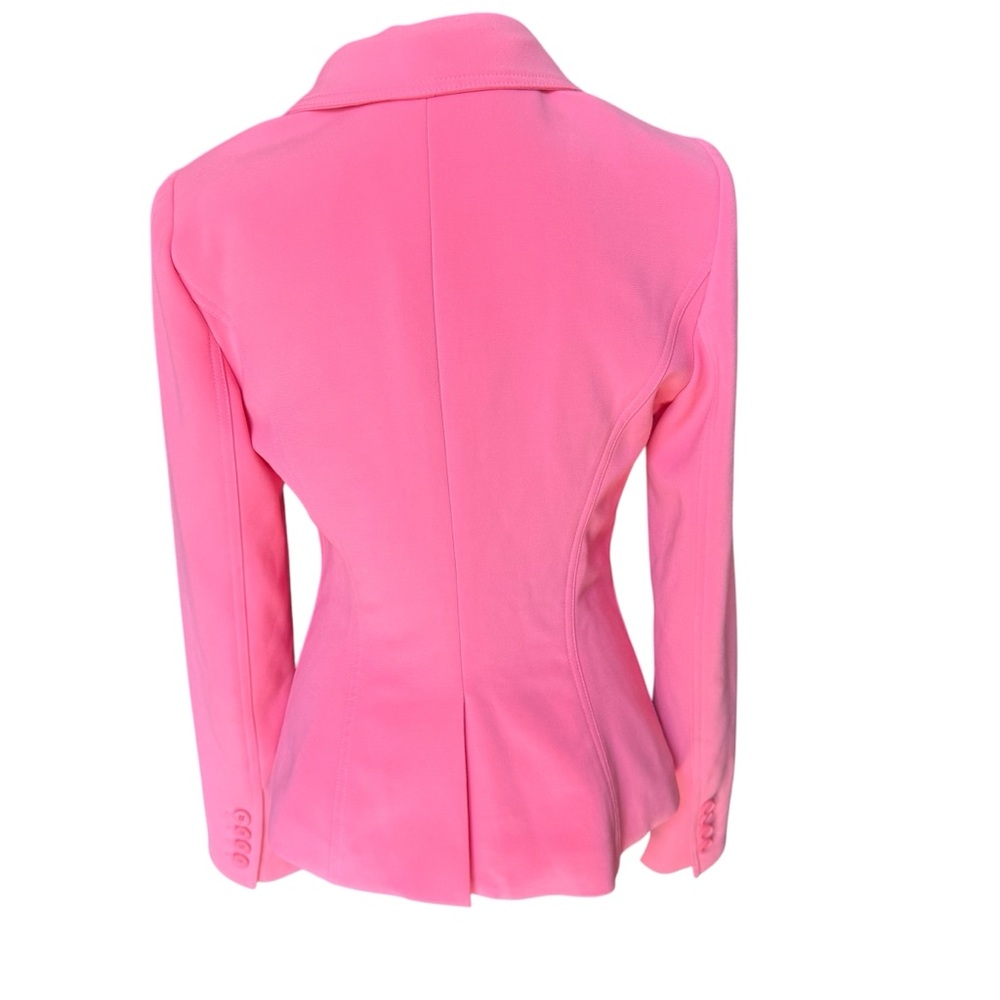Smythe Wrap Pink Tailored Blazer with Textured Fabric Size 8 (Medium) - Picture 6 of 9